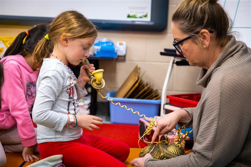 Heritage Elementary kindergartners explore history